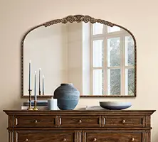 arched brass mirror brass arched mirror ancient mirror at entryway